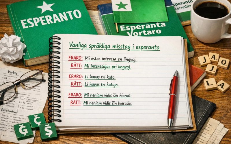 Vanliga språkliga misstag i esperanto